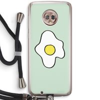 Spiegelei: Motorola Moto G6 Transparant Hoesje met koord