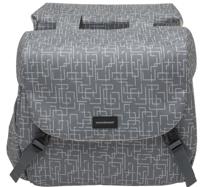 Newlooxs Mondi joy dubbele fietstas - waterafstotend polyester - 38l - mik adapter - ivy walnut