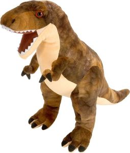Pluche bruine T-rex dinosaurus knuffel 25 cm   -