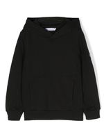 Calvin Klein Kids hoodie en coton à patch logo - Noir