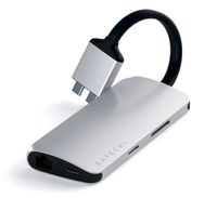 Satechi ST-TCDMMAS interface hub USB 3.2 Gen 1 (3.1 Gen 1) Type-C 625 Mbit/s Zilver - thumbnail