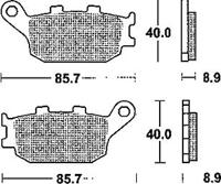 TRW Brake pad mcb 634 sh sintered metal