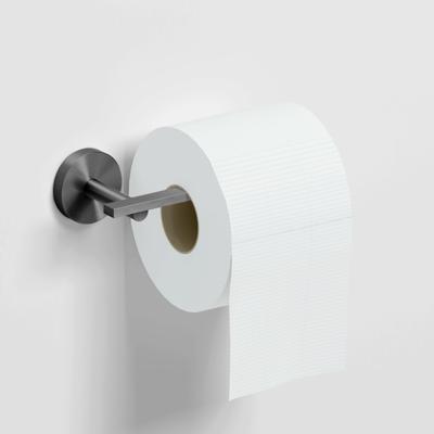 Toiletrolhouder Clou Flat L Vorm Zonder Klep Gunmetal Geborsteld PVD Clou