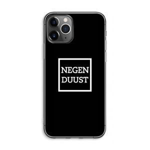 Negenduust black: iPhone 11 Pro Max Transparant Hoesje