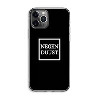 Negenduust black: iPhone 11 Pro Max Transparant Hoesje