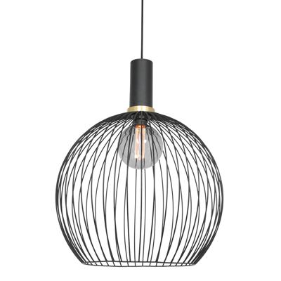 Steinhauer DraadlampAureole 42cm zwart met goud - 3068ZW