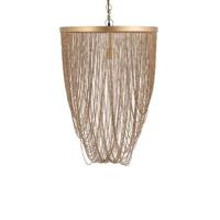 PTMD Hanglamp Nishan - 50x50x70 cm - Ijzer - Goud - thumbnail