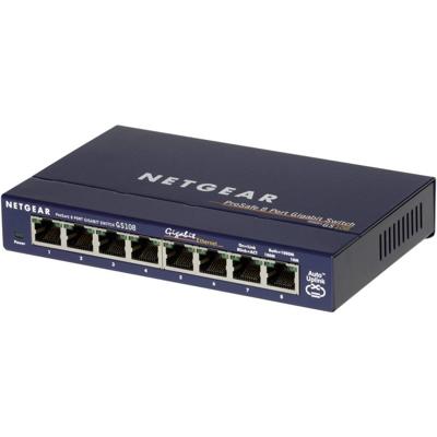 NETGEAR GS108GE Netwerk switch 8 poorten 1000 MBit/s