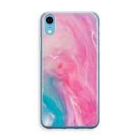 Roze explosie: iPhone XR Transparant Hoesje