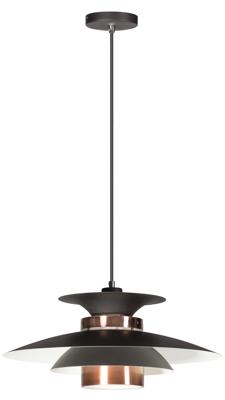 Hanglamp Potenza Zwart/Koper