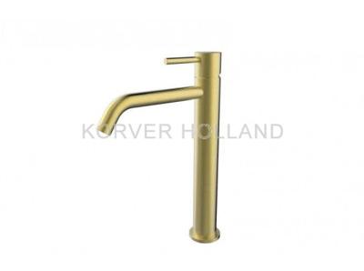 Wiesbaden Style XL hoge wastafelmengkraan geborsteld messing