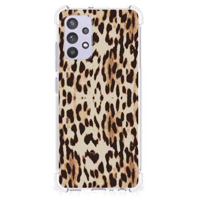 Samsung Galaxy A32 4G | A32 5G Enterprise Editie Case Anti-shock Leopard Samsung Galaxy A32 4G | A32 5G Enterprise Editie Case Anti-shock Leopard