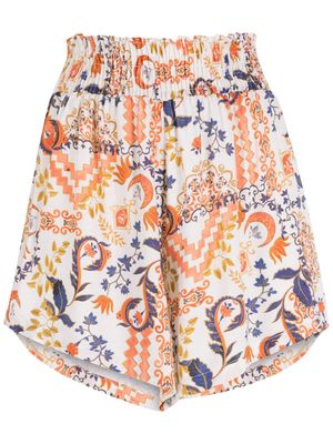 Lygia & Nanny short Camelia à imprimés multiples - Tons neutres