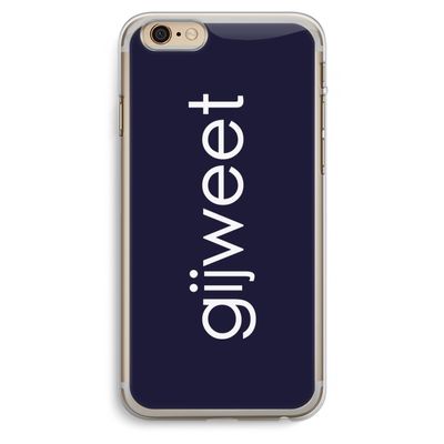 Gijweet: iPhone 6 Plus / 6S Plus Transparant Hoesje