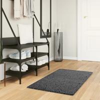VidaXL Vloerkleed oviedo laagpolig 60x110 cm antracietkleurig