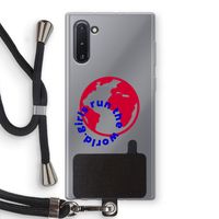 Run The World: Samsung Galaxy Note 10 Transparant Hoesje met koord