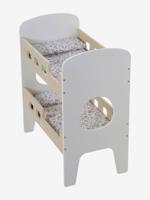 Stapelbed voor poppen in FSC®-hout wit