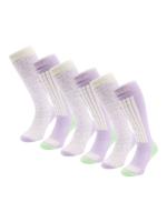 Poederbaas Skisokken Dames 6-pack White Multi-39/42