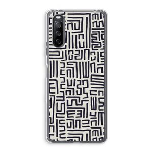 Moroccan Print: Sony Xperia 10 III Transparant Hoesje
