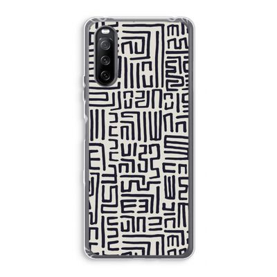 Moroccan Print: Sony Xperia 10 III Transparant Hoesje