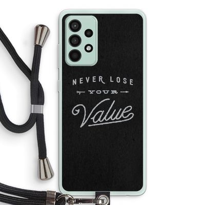 Never lose your value: Samsung Galaxy A52s 5G Transparant Hoesje met koord