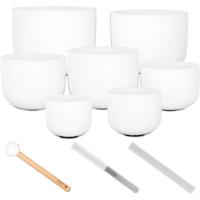 Sela SECF-SET Crystal Singing Bowl Set - Frosted 440 Hz