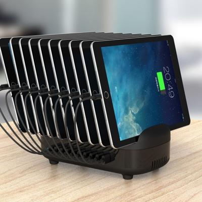 ORICO DUK - 10P 120W 10 USB-poorten Smart laadstation met standaard telefoon & Tablet voor iPhone Galaxy Huawei Xiaomi HTC Sony en andere Smartp