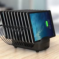 ORICO DUK - 10P 120W 10 USB-poorten Smart laadstation met standaard telefoon & Tablet voor iPhone Galaxy Huawei Xiaomi HTC Sony en andere Smartp