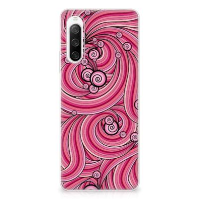 Sony Xperia 10 IV | Hoesje maken | Swirl Pink