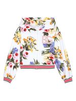 Dolce & Gabbana Kids hoodie à imprimé Giardino - Blanc - thumbnail