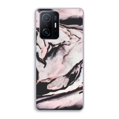 Roze stroom: Xiaomi 11T Pro Transparant Hoesje
