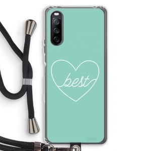 Best heart pastel: Sony Sony Xperia 10 III Transparant Hoesje met koord