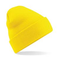 Beechfield Beanie Wintermuts - geel - acryl - volwassenen