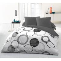 Darace microvezel dekbedset - 1 dekbedovertrek 220 x 240 cm + 2 kussenslopen 63 x 63 cm - lichtgrijs