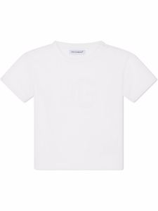 Dolce & Gabbana Kids t-shirt en coton à logo DG - Blanc