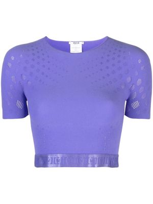 Wolford haut crop à effet de transparence - Violet