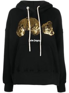 Palm Angels hoodie oversize à sequins brodés - Noir