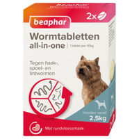 Beaphar Wormtabletten all-in-one Honden vanaf 2.5KG