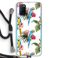 Kleurrijke papegaaien: Oppo A72 Transparant Hoesje met koord