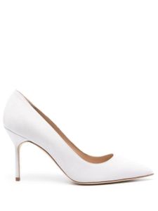 Manolo Blahnik escarpins BB 90 mm en cuir - Gris