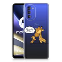 Motorola Moto G51 5G Telefoonhoesje met Naam Giraffe