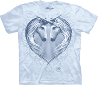 T-Shirt Mountain Artwear Unicorn Heart M