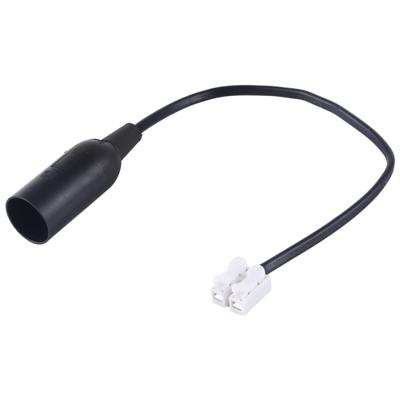 E14 lamp socket Basishouder met elektrische draadkabel kabel lengte: 28cm (zwart)