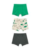 HEMA Kinderboxers Auto - 3 Stuks Groen (groen)