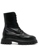 Stuart Weitzman bottes lacées en cuir - Noir - thumbnail