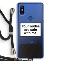 Safe with me: Xiaomi Mi Mix 3 Transparant Hoesje met koord