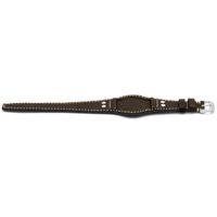 Horlogeband Universeel UH17 Onderliggend Leder Donker ivoor 22mm