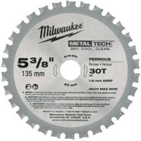 Milwaukee Cirkelzaagblad voor Metaal | Ø 135mm Asgat 20mm 30T - 48404070
