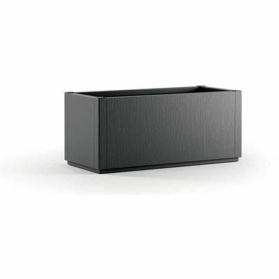 Bloempot Starwax Zwart Rechthoekig 80 cm