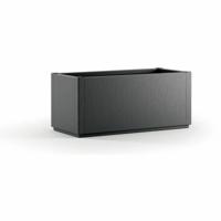Bloempot Starwax Zwart Rechthoekig 80 cm